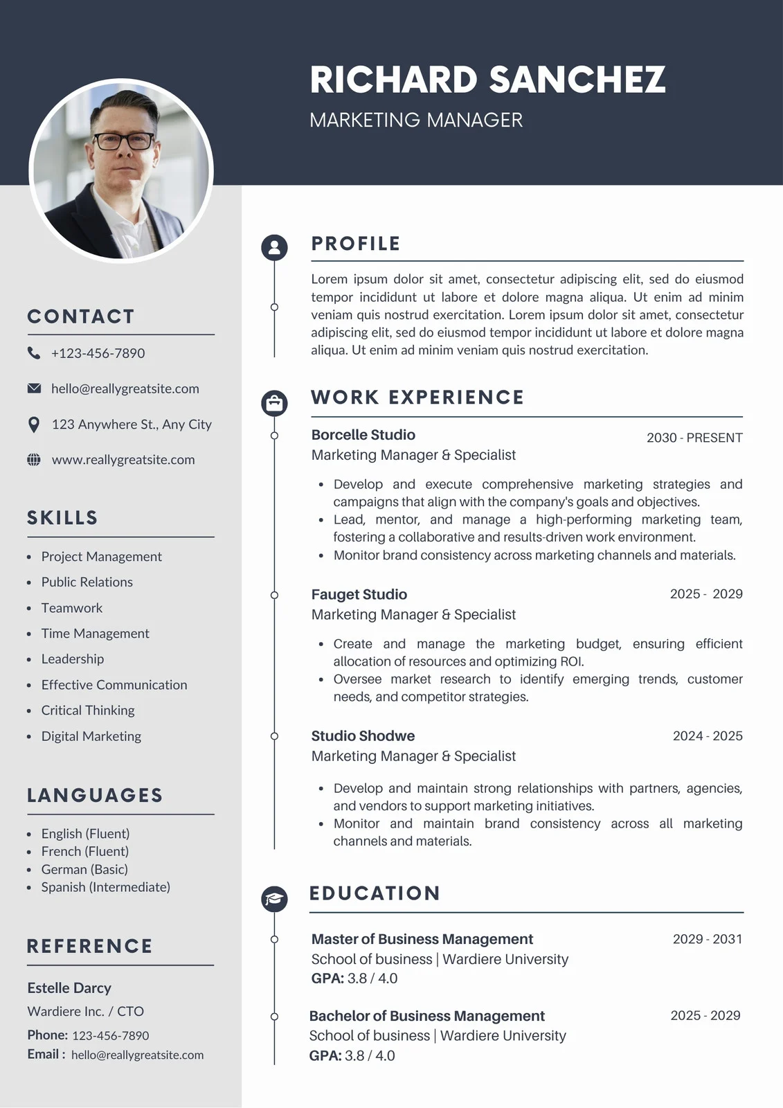 Resume Template 1